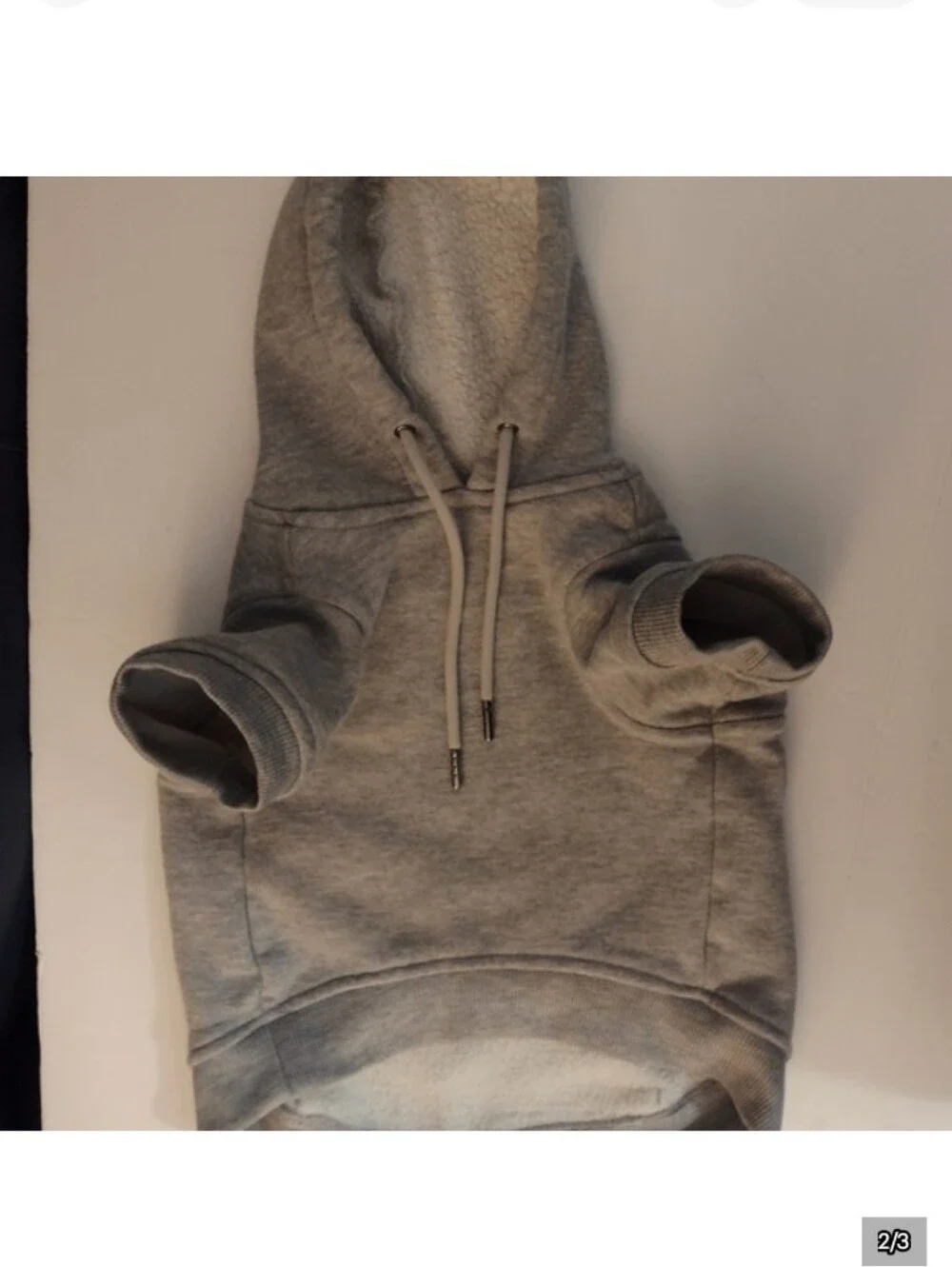 Reebok Gray Medium Cotton Dog Hoodie Sweatshirt Shirt